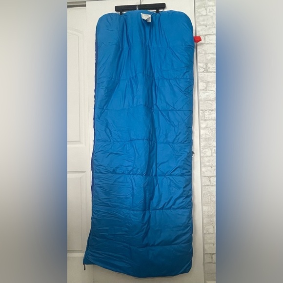NEW The North Face Youth Dolomite 20F/-7C Sleeping Bag Light/Dark Blue Zip W/Bag - Picture 5 of 12